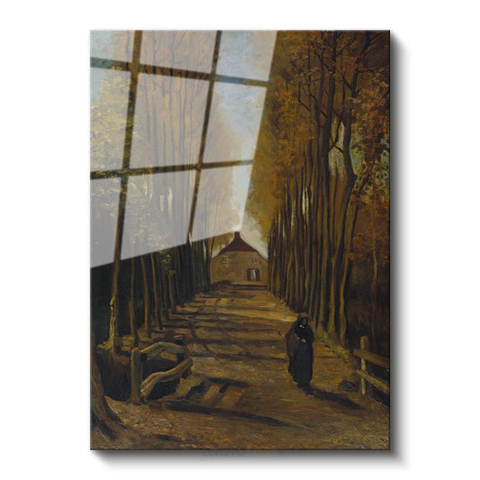 Vincent van Gogh - Poplarlı Yol Cam Tablo