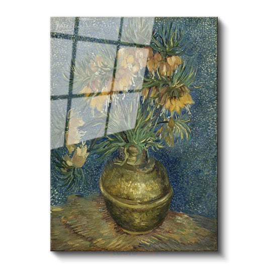 Vincent van Gogh - Vazoda Ters Lale Cam Tablo