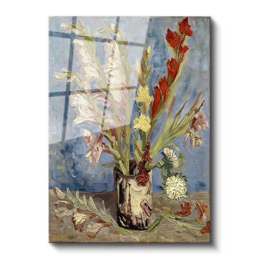 Vincent van Gogh - Vazoda Glayöller Cam Tablo