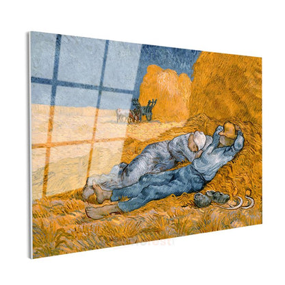 Vincent van Gogh - Öğle Uykusu Cam Tablo