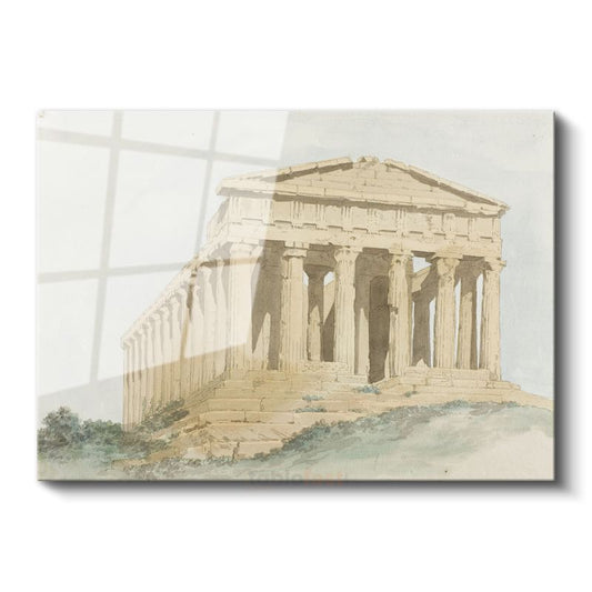 William Pars - Atina Parthenon Tapınağı Cam Tablo