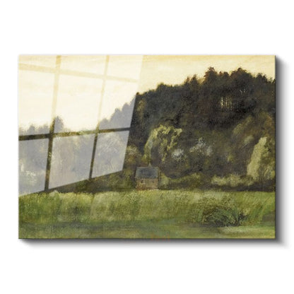 Jean-Baptiste-Camille Corot - Orman Manzarası Cam Tablo