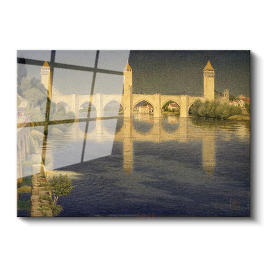 Henri Rousseau - Pont Valentré Köprüsü Cam Tablo