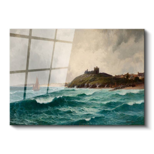 William Turner - Fırtınalı Deniz ve Kale Cam Tablo