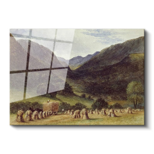 J.M.W. Turner - Dağ Vadisi ve Hasat Cam Tablo