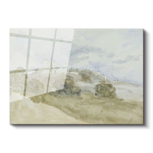J.M.W. Turner - Tepedeki Şato Cam Tablo