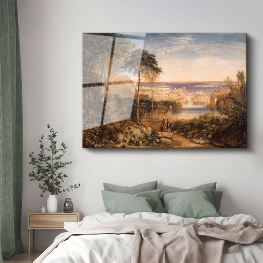 J.M.W. Turner - Kartaca Manzarası Cam Tablo