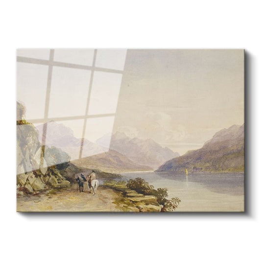 J.M.W. Turner - Dağ Manzarası Cam Tablo