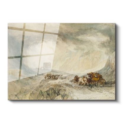 J.M.W. Turner - Kar Fırtınası Cam Tablo