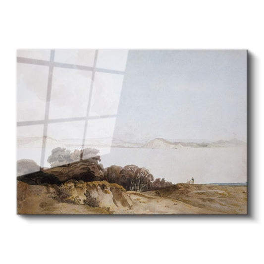 J.M.W. Turner - Kıyı Manzarası Cam Tablo