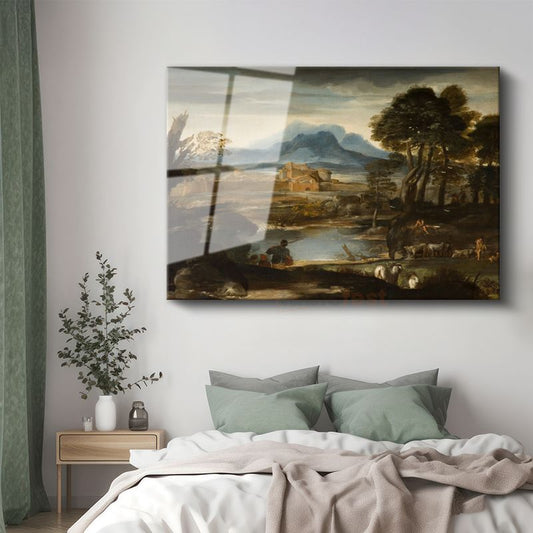 Claude Lorrain - Pastoral Manzara Cam Tablo