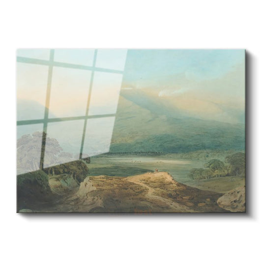 J.M.W. Turner - Dağ Vadisinde Gün Doğumu Cam Tablo