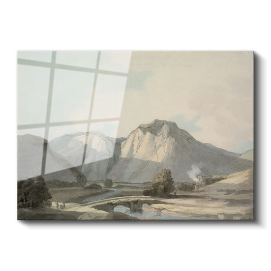 John Constable - Dağ Vadisi Cam Tablo