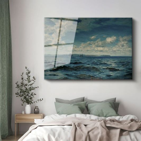 Claude Monet - Açık Deniz Manzarası Cam Tablo