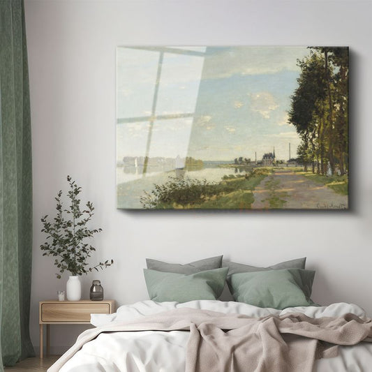 Claude Monet - Argenteuil'de Seine Nehri Cam Tablo