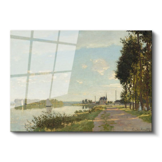 Claude Monet - Argenteuil'de Seine Nehri Cam Tablo