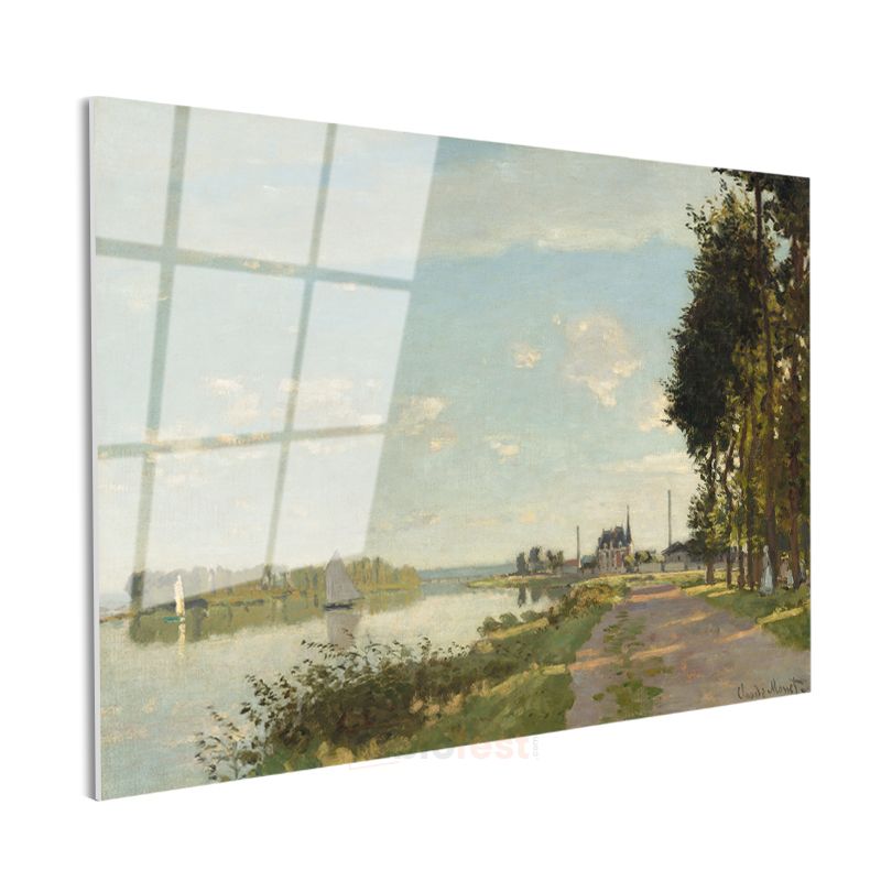 Claude Monet - Argenteuil'de Seine Nehri Cam Tablo