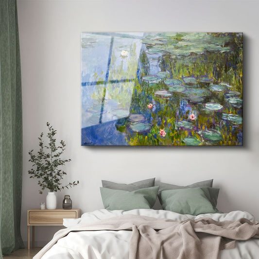 Claude Monet - Nilüferler Cam Tablo