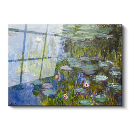 Claude Monet - Nilüferler Cam Tablo
