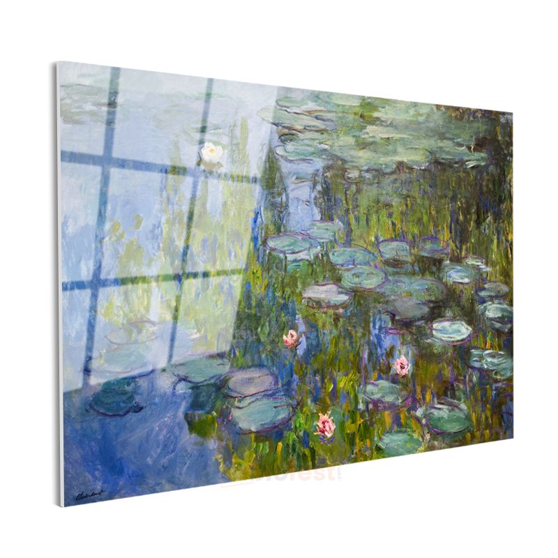 Claude Monet - Nilüferler Cam Tablo