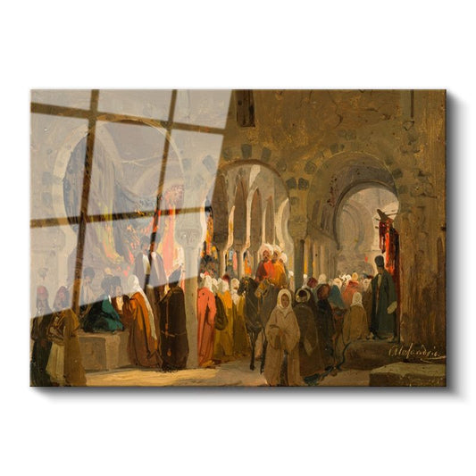 Alberto Pasini - Doğu Çarşısı Cam Tablo