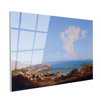 J.M.W. Turner - Liman Manzarası Cam Tablo