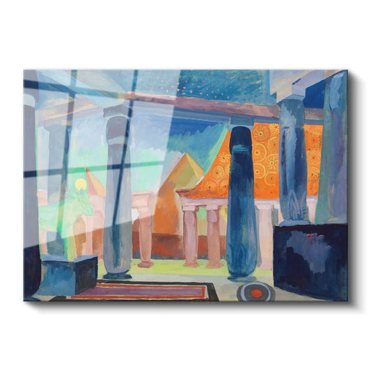 Martiros Saryan - Mısır Tapınağı Cam Tablo