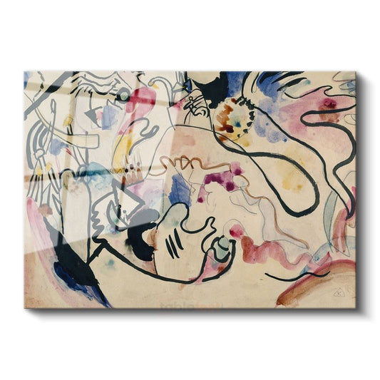 Wassily Kandinsky - Kompozisyon VIII Cam Tablo