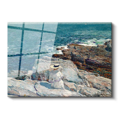 Childe Hassam - Kayalıklarda Yaz Cam Tablo