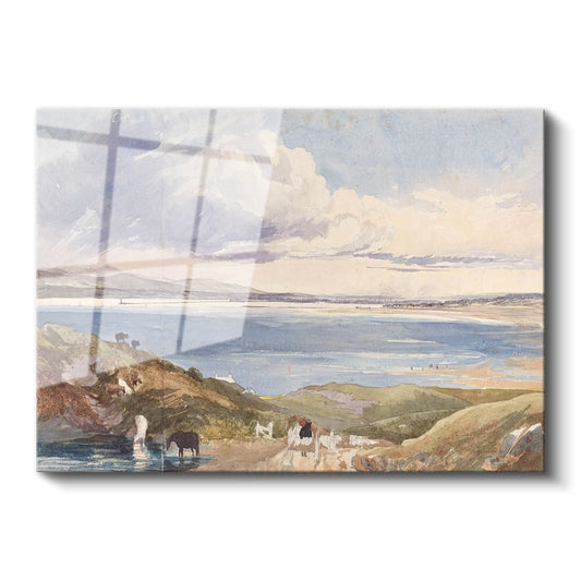 J.M.W. Turner - Kıyı Manzarası Cam Tablo