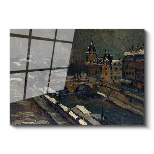 Tavik František Šimon - Paris Köprüsü Cam Tablo