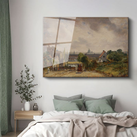 John Constable - Londra Manzarası Cam Tablo