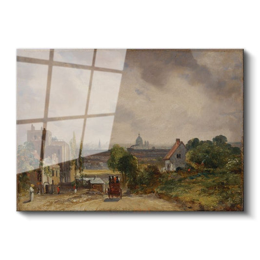 John Constable - Londra Manzarası Cam Tablo