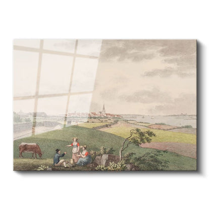 John Constable - Kırsal Manzara Cam Tablo