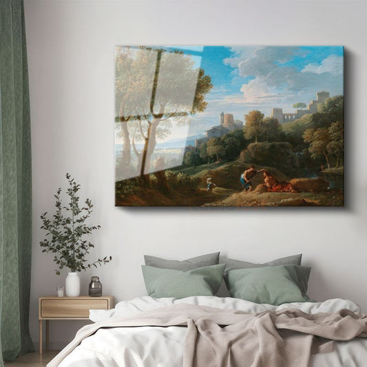 Claude Lorrain - Pastoral Manzara Cam Tablo