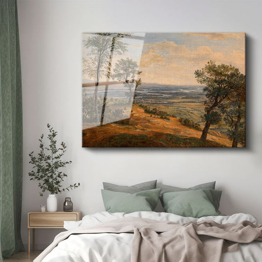 Jacob van Ruisdael - Geniş Ova Manzarası Cam Tablo