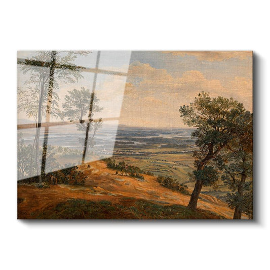 Jacob van Ruisdael - Geniş Ova Manzarası Cam Tablo