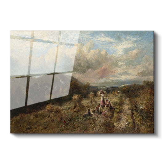 John Constable - Hasat Zamanı Cam Tablo