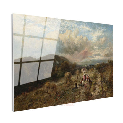 John Constable - Hasat Zamanı Cam Tablo