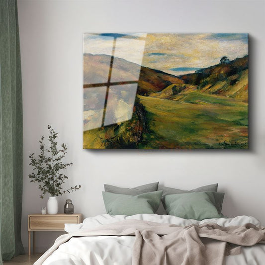 Paul Cézanne - Tepeler Vadisi Cam Tablo
