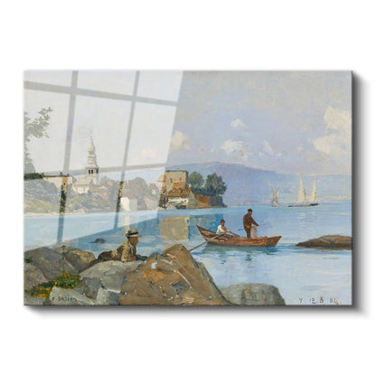 Federico Barocci - Göl Kıyısında Balıkçılar Cam Tablo