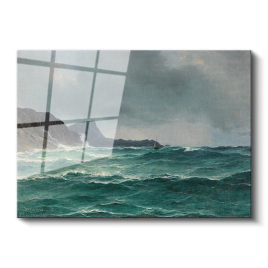 Ivan Aivazovsky - Fırtınalı Deniz Cam Tablo
