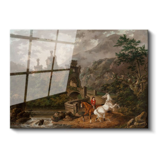 Philip James de Loutherbourg - Şato Harabeleri Cam Tablo