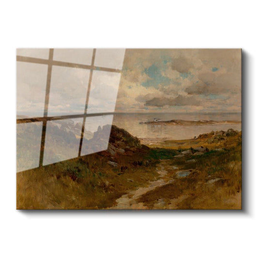 William Trost Richards - Kıyı Manzarası Cam Tablo