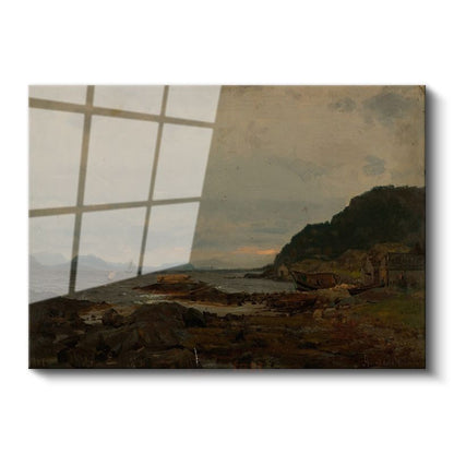 John Constable - Kıyı Manzarası Cam Tablo