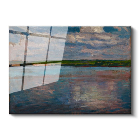 Claude Monet - Göl Yansımaları Cam Tablo