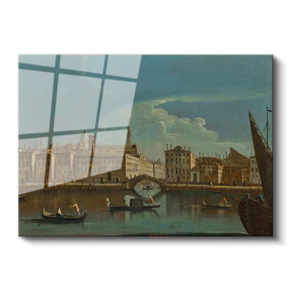 Canaletto - Venedik Kanalı Cam Tablo