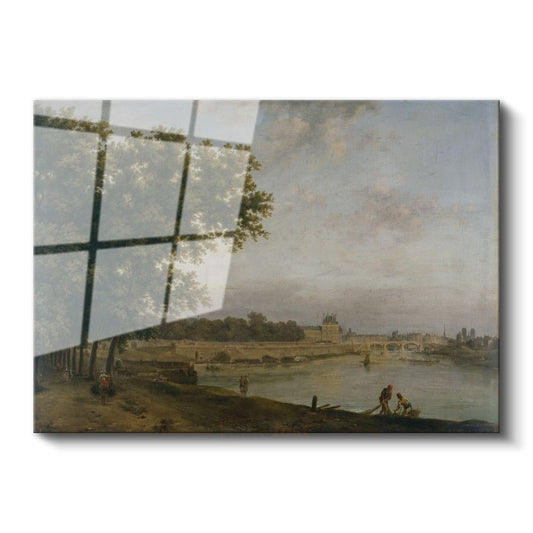 Richard Parkes Bonington - Seine Nehri Manzarası Cam Tablo