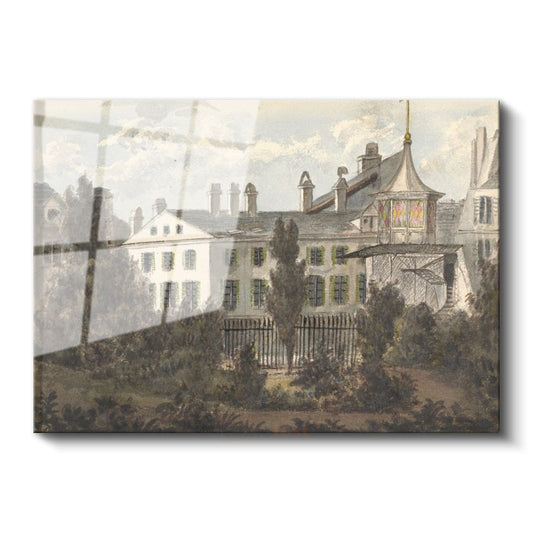 John Constable - Malikane Bahçesi Cam Tablo
