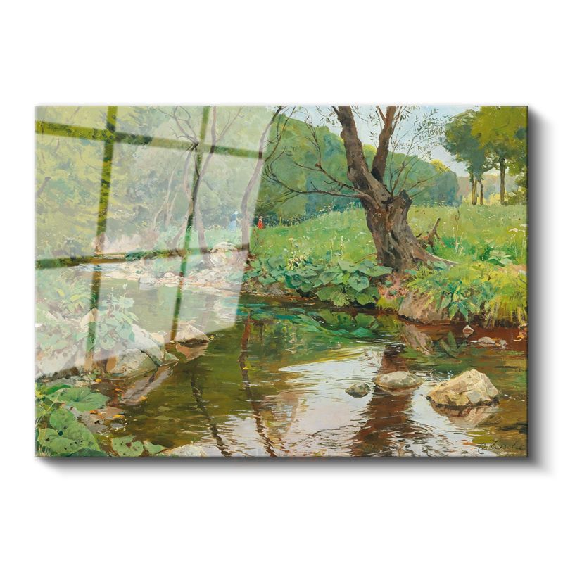 Emile Claus - Orman Deresi Cam Tablo